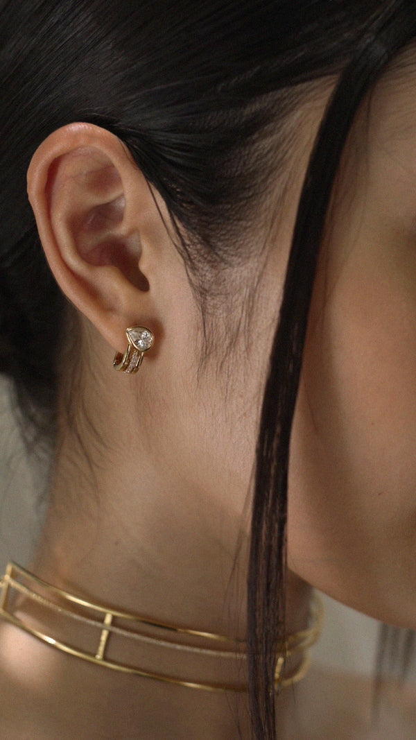 Jaia Earrings Gold Vermeil