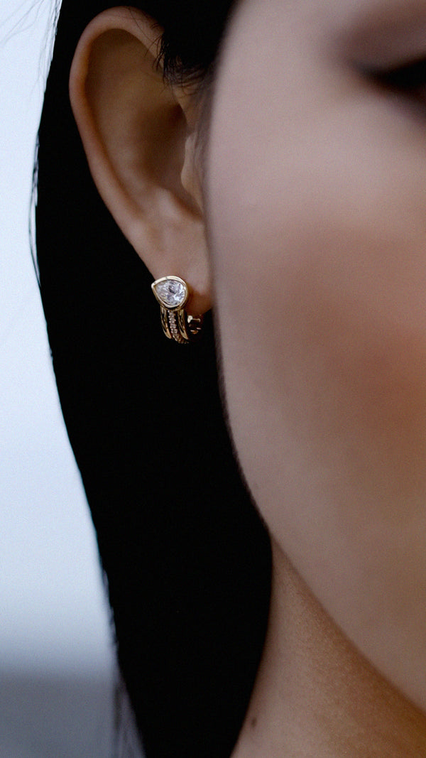 Jaia Earrings Gold Vermeil