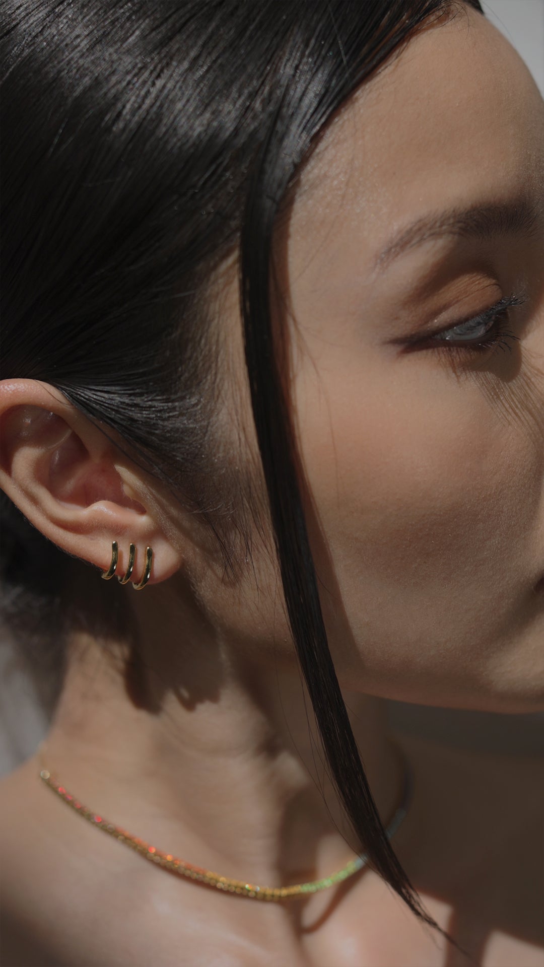 Jax Ear Cuffs Nude Gold Vermeil