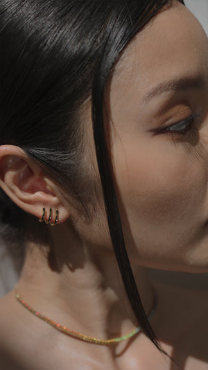 Jax Ear Cuffs Nude Gold Vermeil