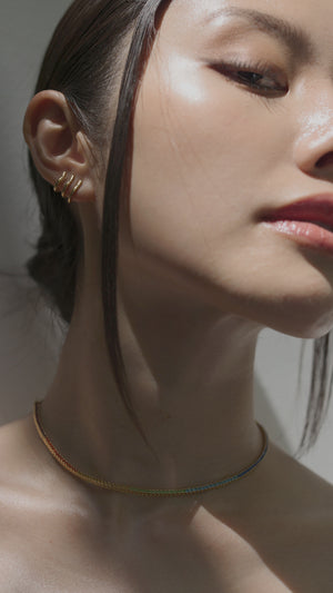 Jax Ear Cuffs Nude Gold Vermeil