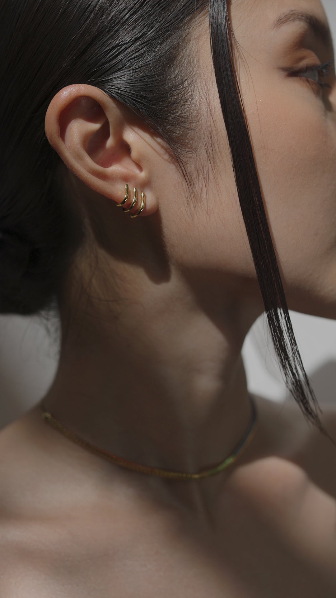 Jax Ear Cuffs Nude Gold Vermeil