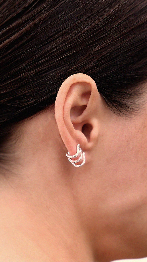 Jax Cuff Earring Sterling Silver