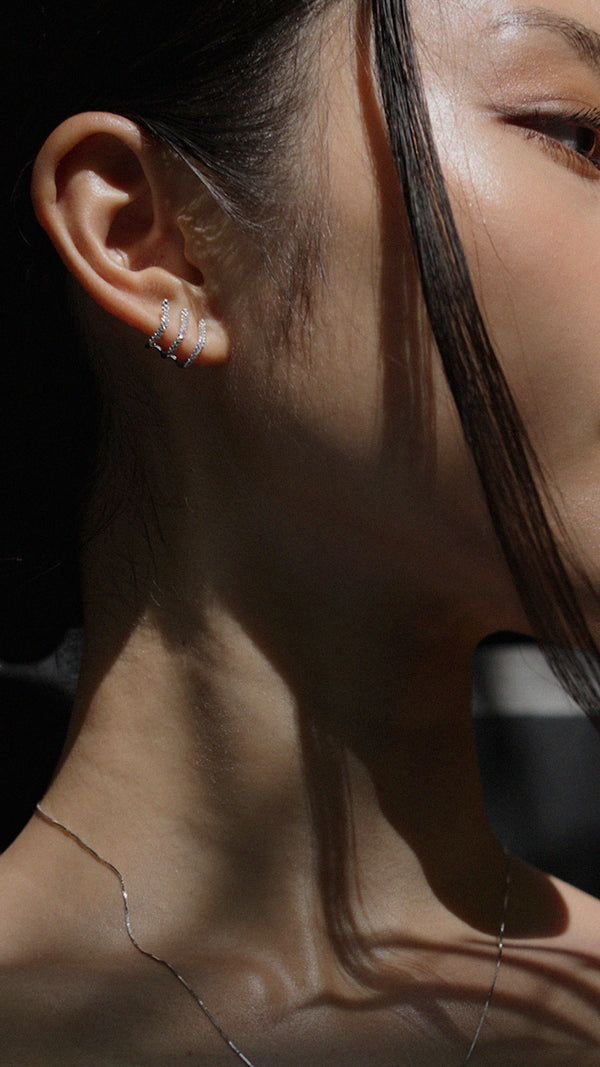 Jax Cuff Earring Sterling Silver