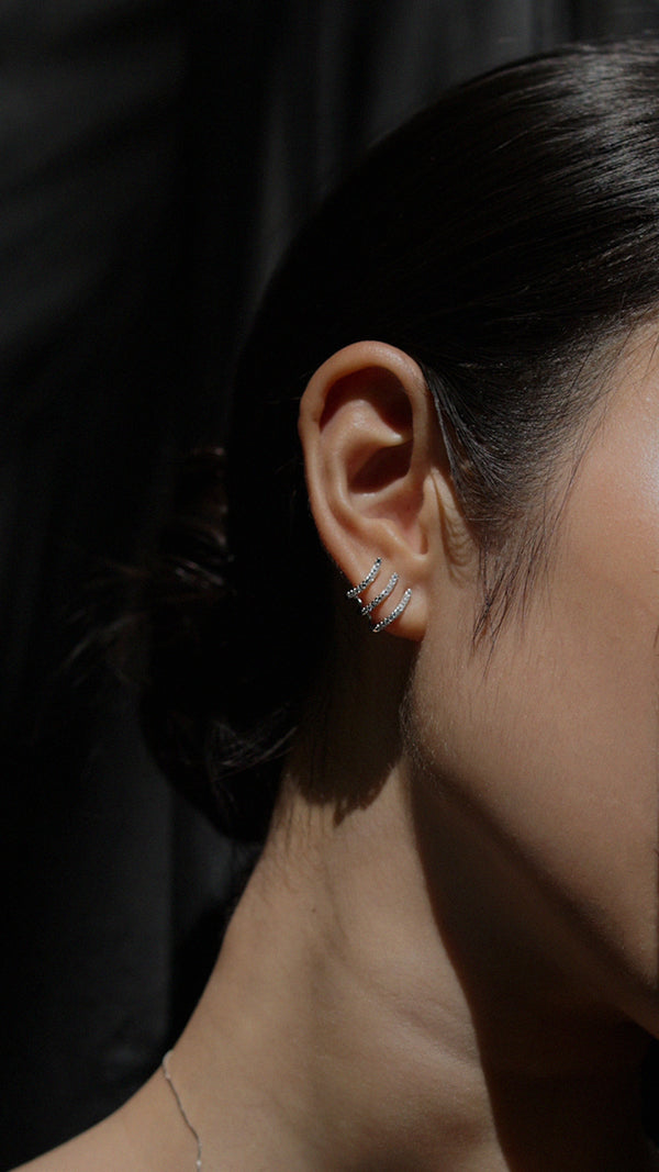 Jax Cuff Earring Sterling Silver