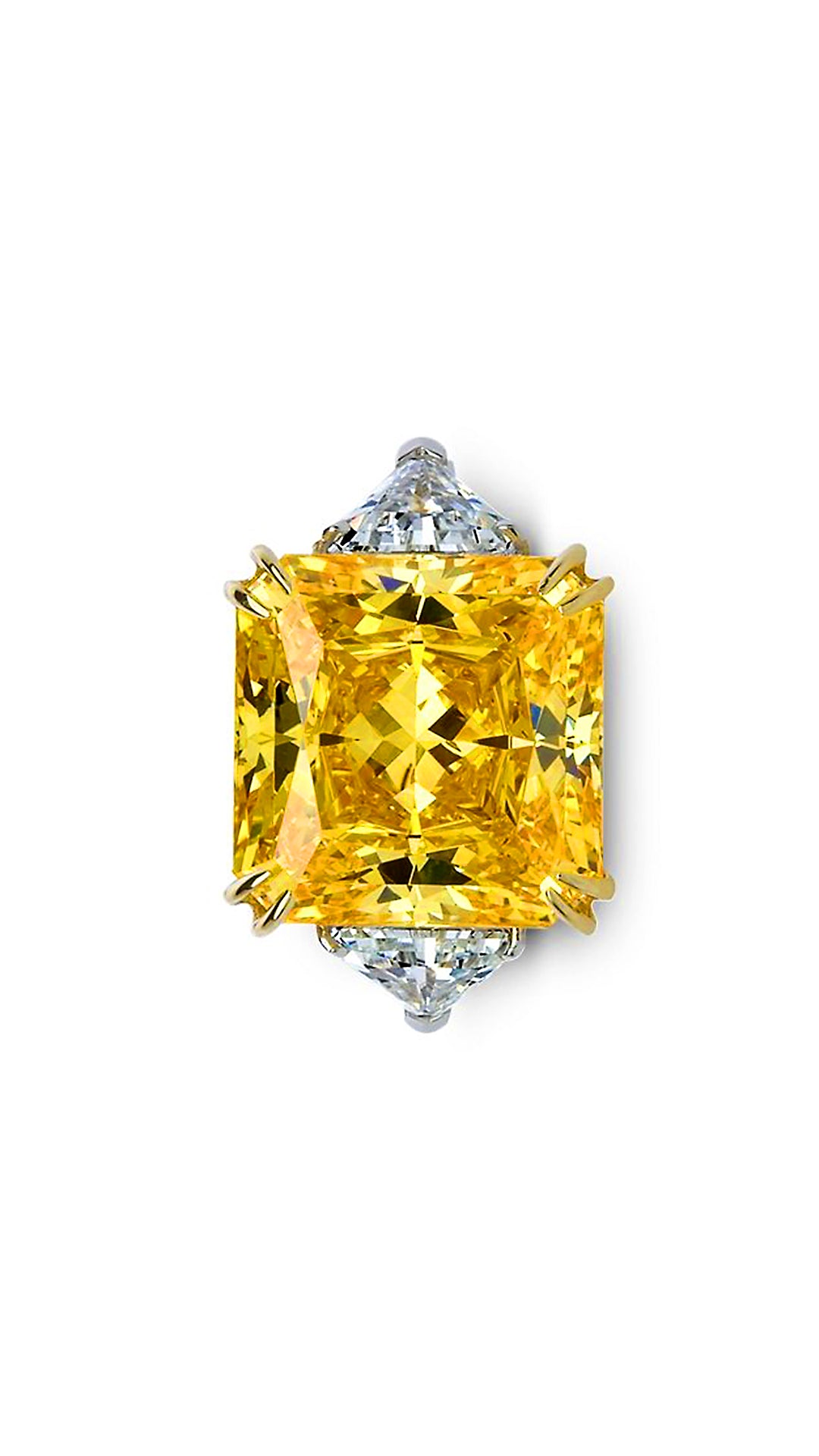 Jessica Yellow Ring 9K White Gold