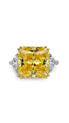 Jessica Yellow Ring 9K White Gold