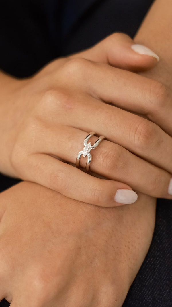 Jett Ring Sterling Silver