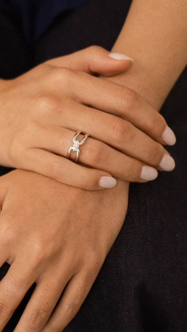 Jett Ring Sterling Silver