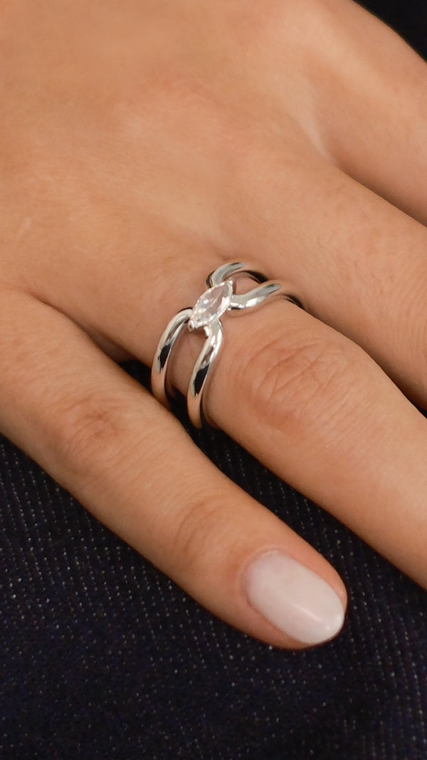 Jett Ring Sterling Silver