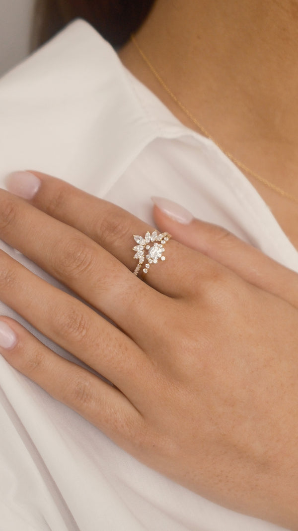 Suriya Ring Jacket Gold Vermeil