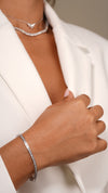 Kayla Bracelet White Gold Plated