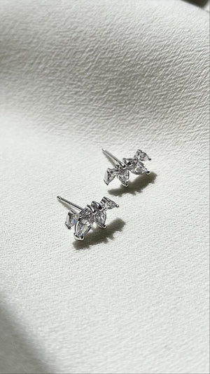 Kira Stud Earrings Silver