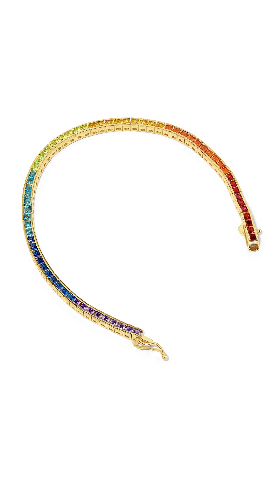 Kayla Rainbow Bracelet 18K Gold Vermeil