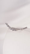 Livia Ear Climber White Gold Plated