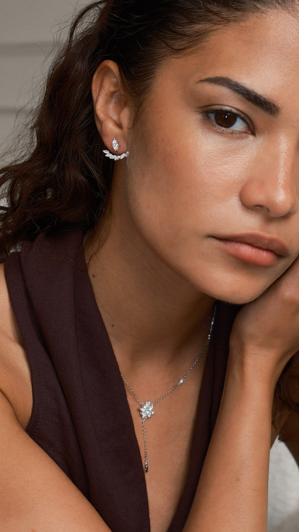 Lana Ear Jacket Earrings Sterling Silver