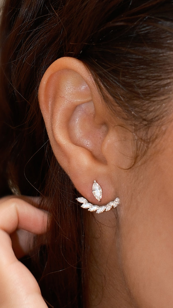 Lana Ear Jacket Earrings Sterling Silver