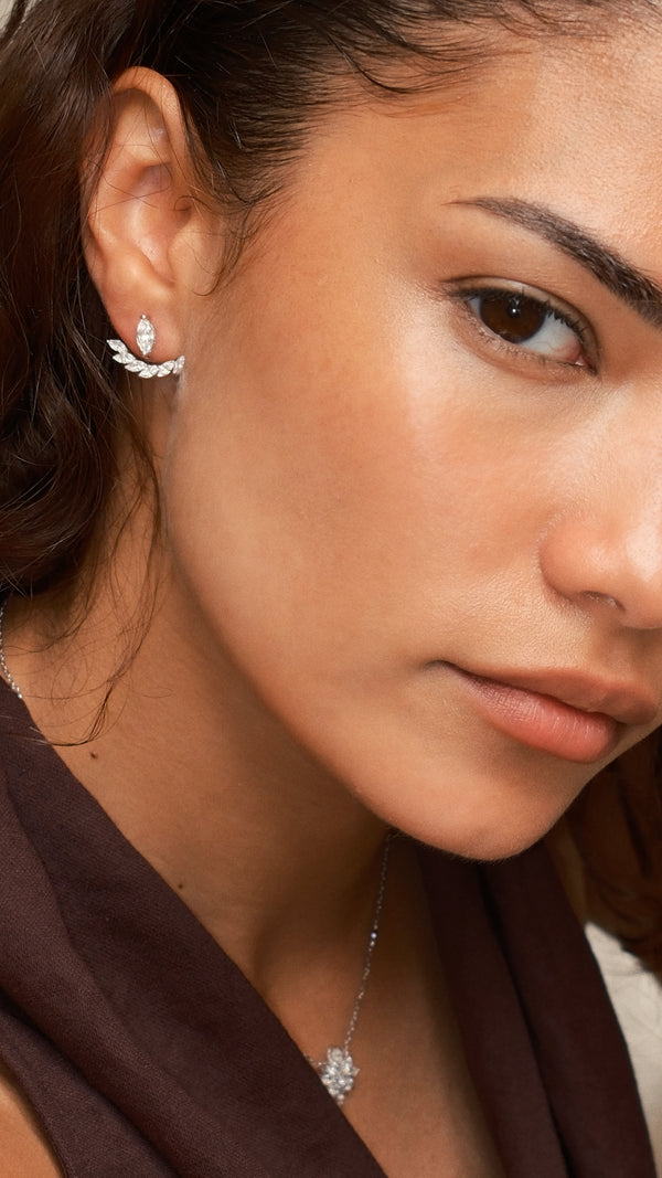 Lana Ear Jacket Earrings Sterling Silver
