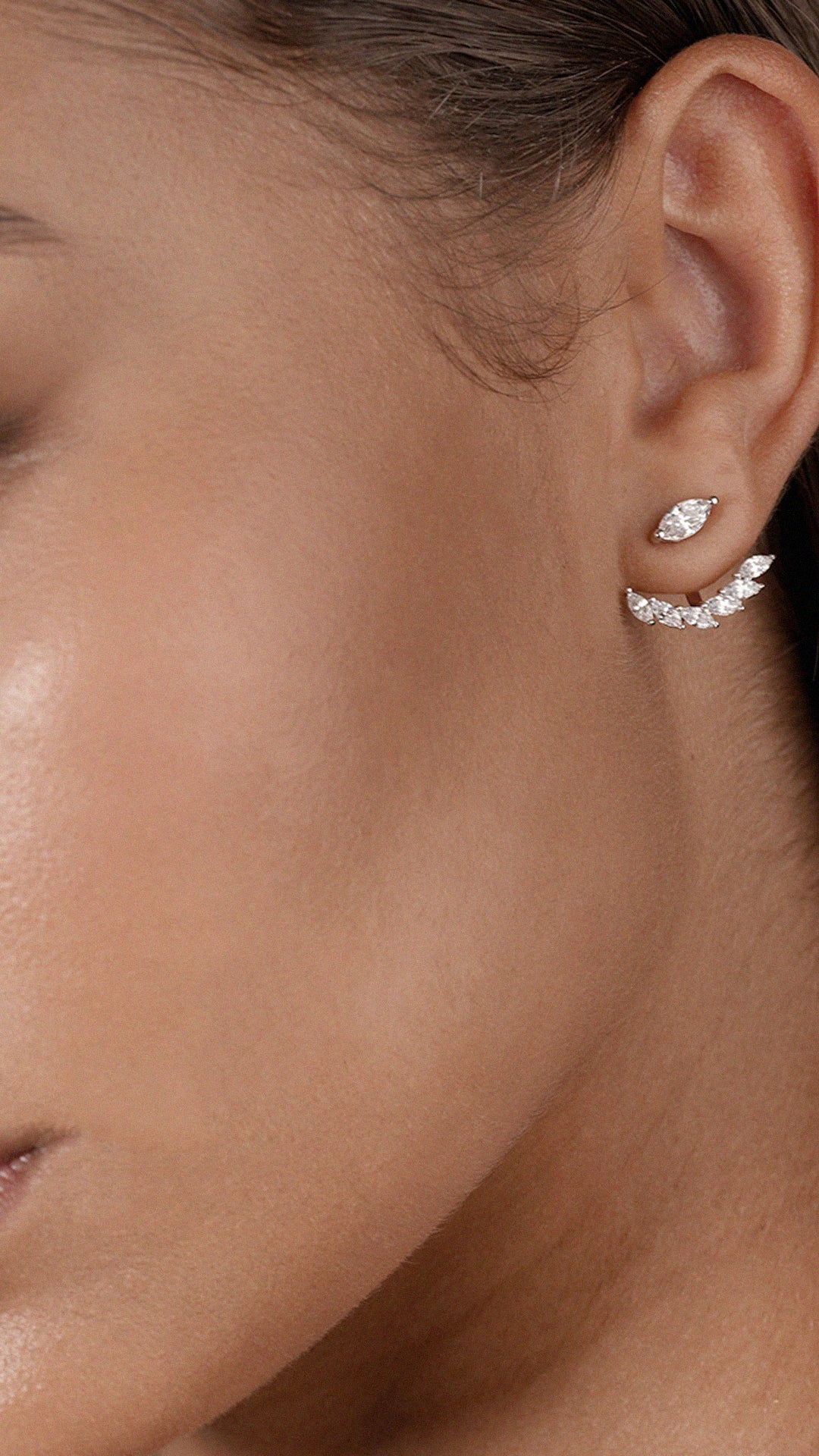 Lana Ear Jacket Earrings Sterling Silver