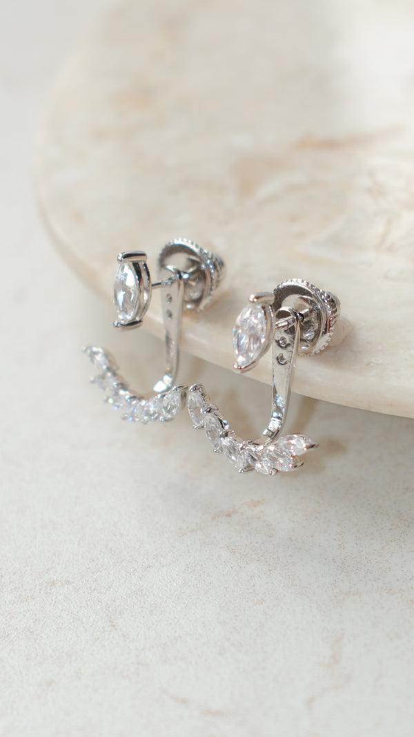 Lana Ear Jacket Earrings Sterling Silver