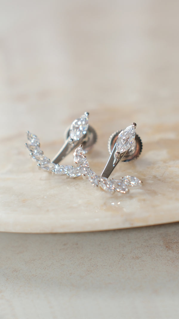 Lana Ear Jacket Earrings Sterling Silver
