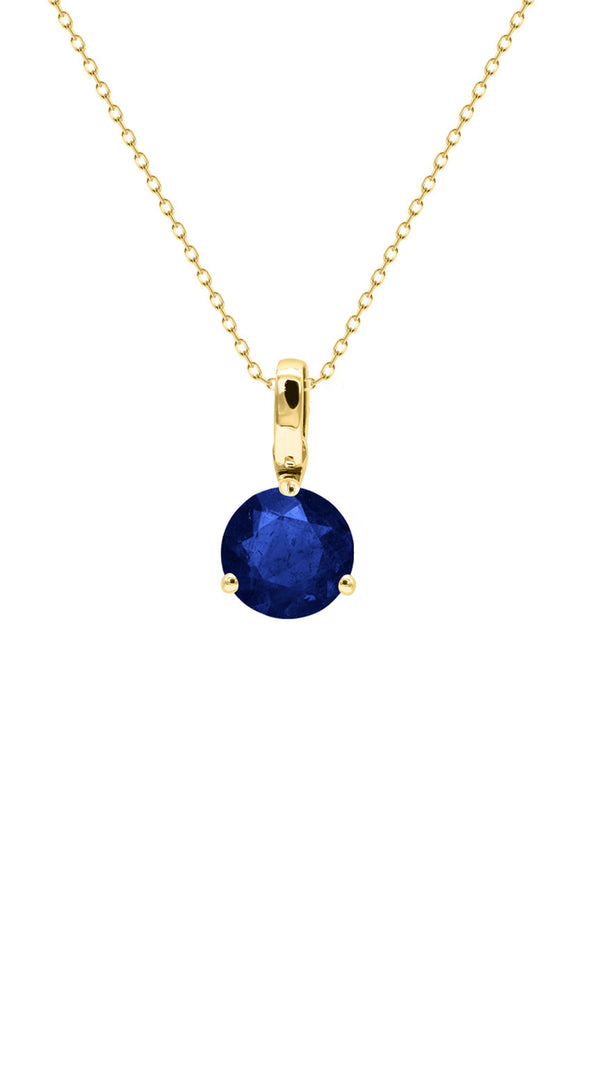 Lauren Necklace 1.00ct Sapphire 18K Yellow Gold