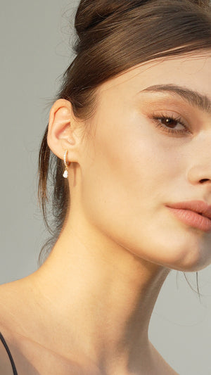 Leni Hoop Gold Vermeil