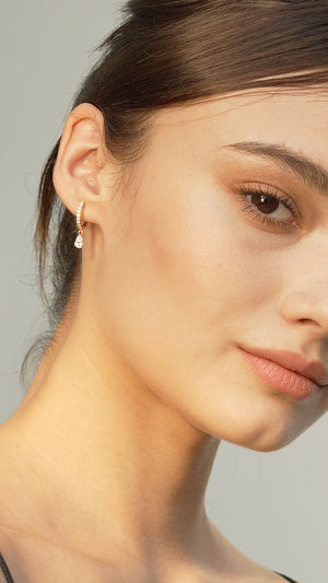 Leni Hoop Gold Vermeil
