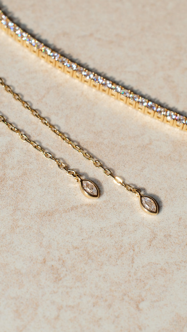 Lexi Emerald Green Necklace Gold Vermeil