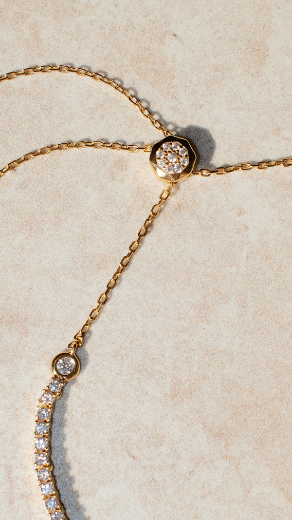 Lexi Emerald Green Necklace Gold Vermeil