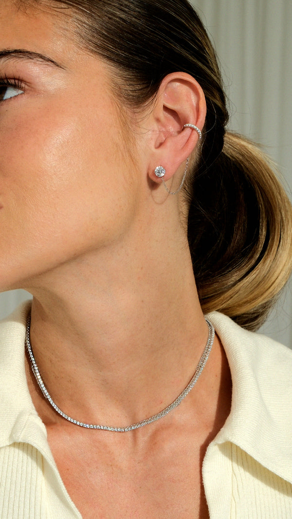 Lexi Tennis Necklace Sterling Silver