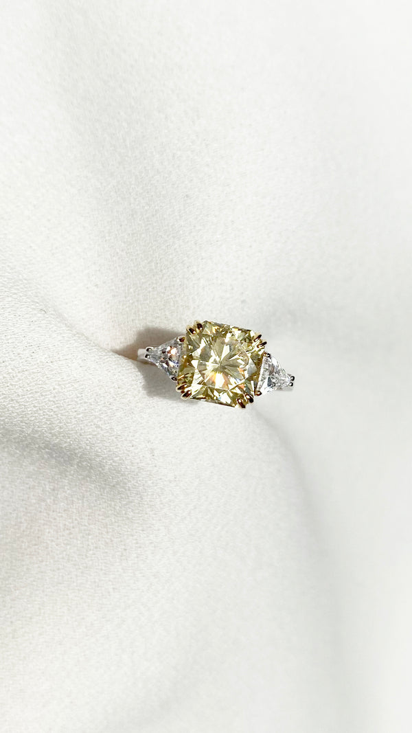 Leyton Ring Light Yellow Sterling Silver