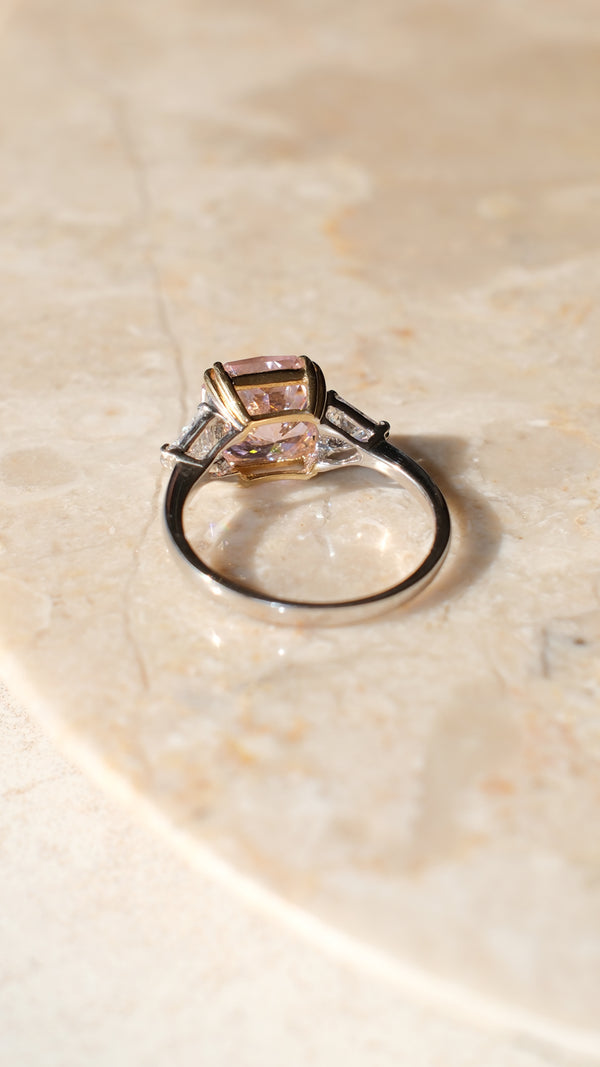 Leyton Ring Fancy Pink Sterling Silver