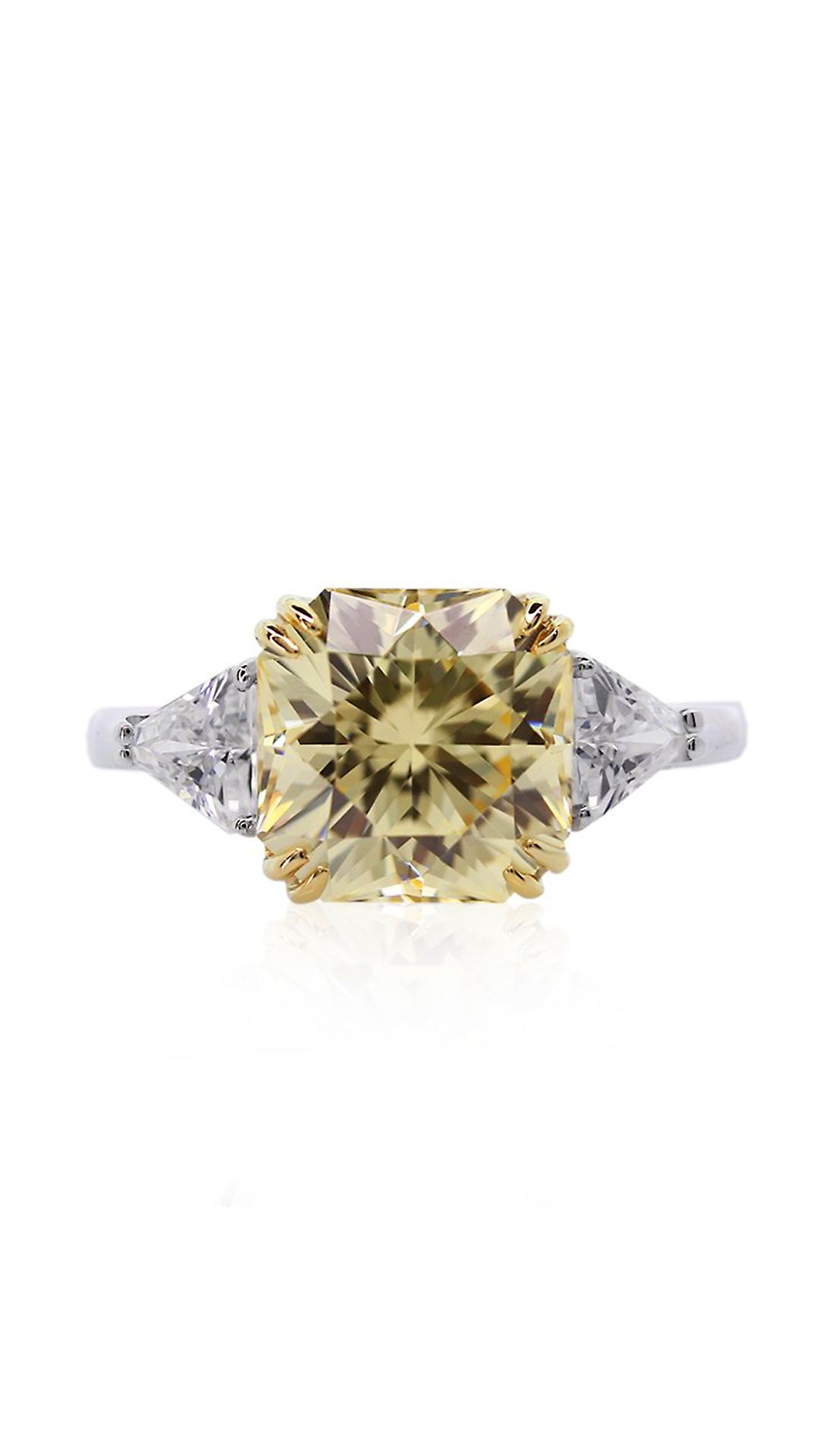 Leyton Ring Light Yellow Sterling Silver