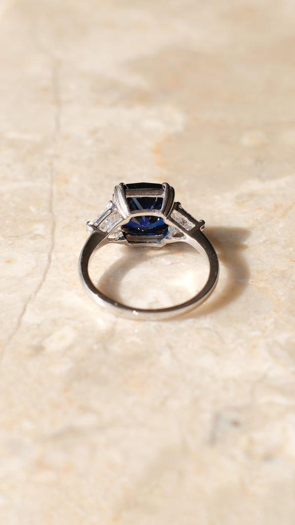 Leyton Ring Sapphire Sterling Silver
