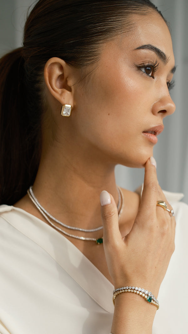 Lily Earrings Gold Vermeil