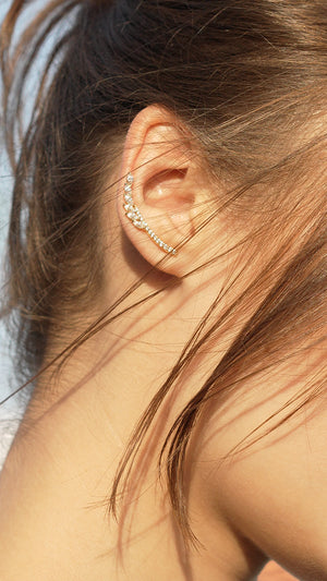 Livia Ear Climber Gold Vermeil