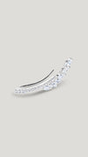 Livia Ear Climber White Gold Plated