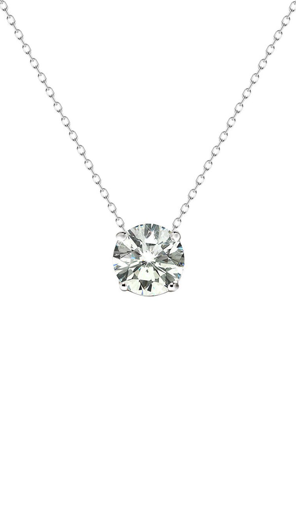 Loretta Lab Diamond Necklace 18K White Gold