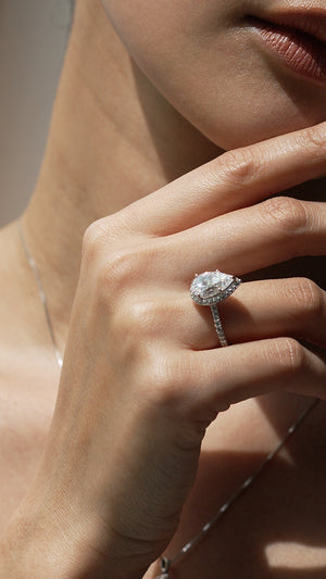 Luella Pear Borderset Ring