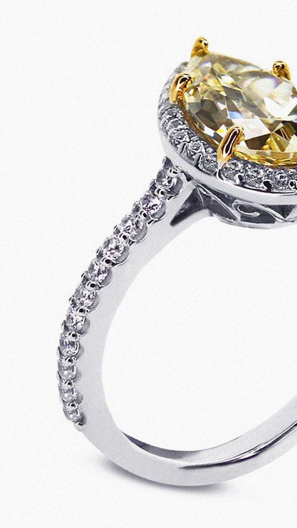 Luella Canary Ring Sterling Silver