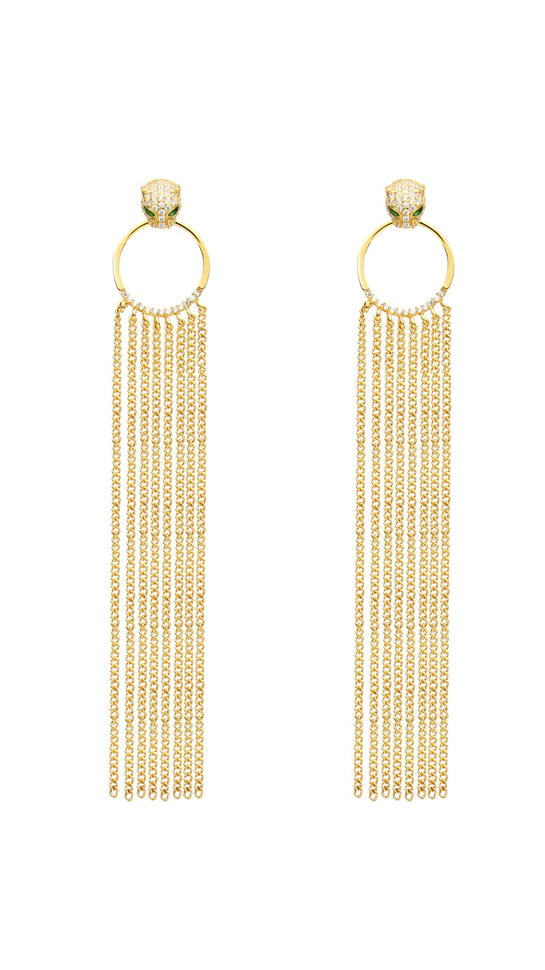 Maumau Chandelier Earrings 18K Gold Vermeil