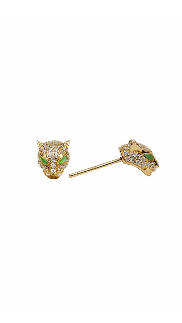 Maumau Stud Earrings Gold Vermeil