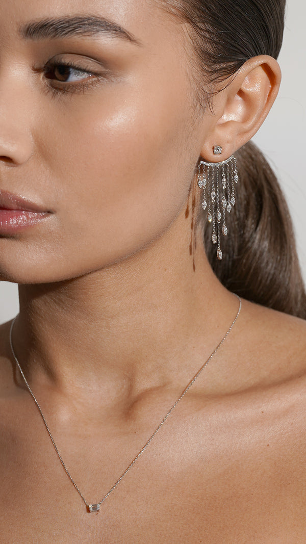 A-Lister Ear Jacket Earrings Sterling Silver