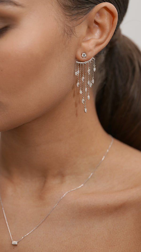 A-Lister Ear Jacket Earrings Sterling Silver