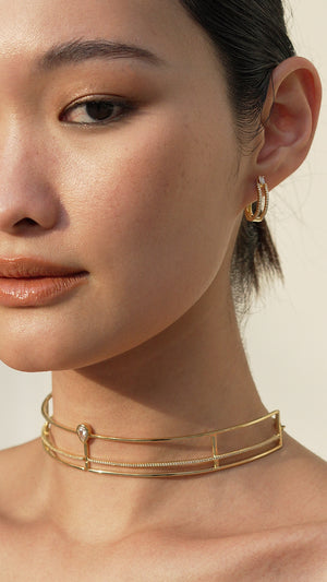 Araminta Collar Necklace 18K Gold Vermeil