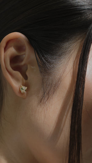 Maumau Stud Earrings 18K Gold Vermeil