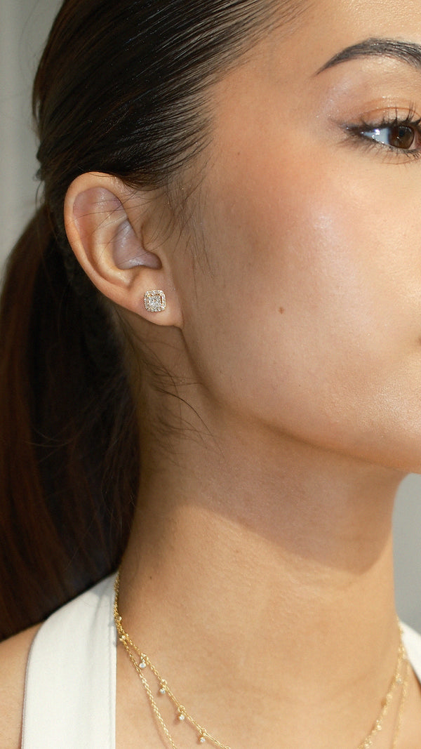 Maura Diamond Earrings 18K Yellow Gold