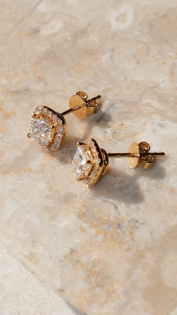Maura Diamond Earrings 18K Yellow Gold