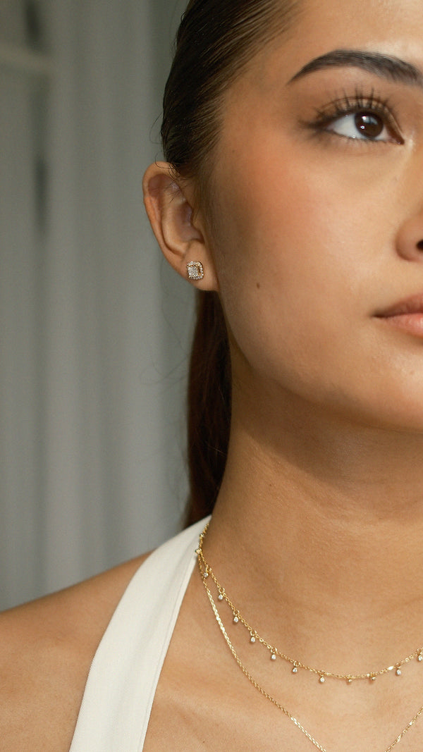 Maura Diamond Earrings 18K Yellow Gold
